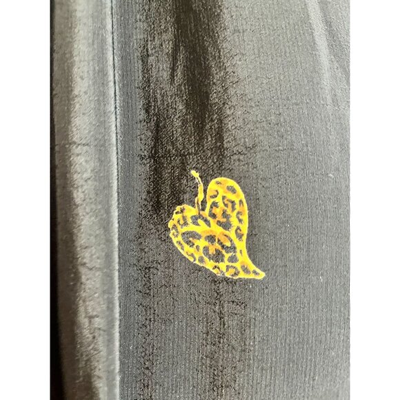 Retro Animal Print Maxi Skirt Black 8P Colorful Preppy Chic Safari Neutral Artsy - Picture 4 of 10